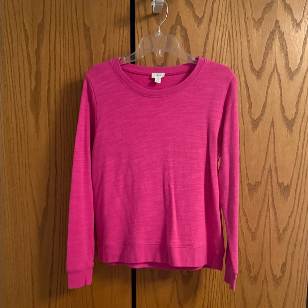 J. Crew Vibrant Pink Crewneck Top